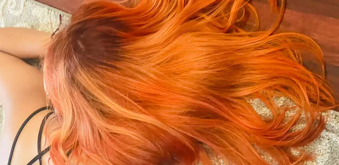 burnt orange hair color african american